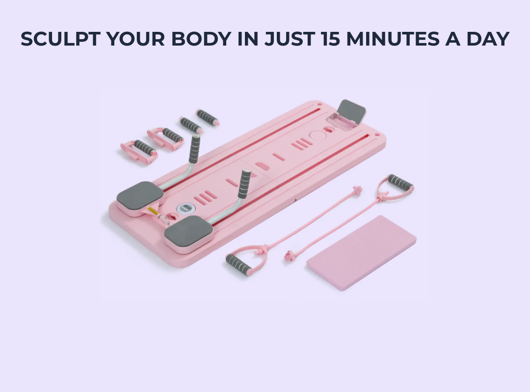 Reforia Portable Pilates Reformer – Studio-Level Workouts at Home